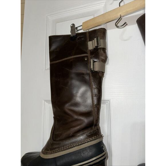 SOREL SLIMPACK RIDING TALL II EQUESTRIAN Brown Leather Riding Rain Boots US SZ 7 - Picture 11 of 14